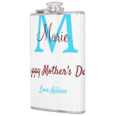 Rosa Name der kleinen Mütter Flachmann (Links)