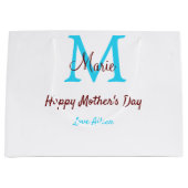 Rosa Name der kleinen Mütter Große Geschenktüte (Vorderseite)