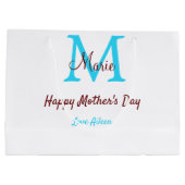 Rosa Name der kleinen Mütter Große Geschenktüte (Rückseite)