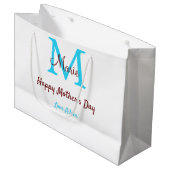 Rosa Name der kleinen Mütter Große Geschenktüte (Vorderseite Schrägansicht)