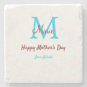 Rosa Name der kleinen Mütter Steinuntersetzer (Vorderseite)