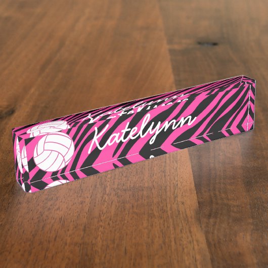 Rosa Namensplakette (Seite)