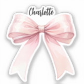 Rosa-Namensskript Aufkleber (Vorderseite)