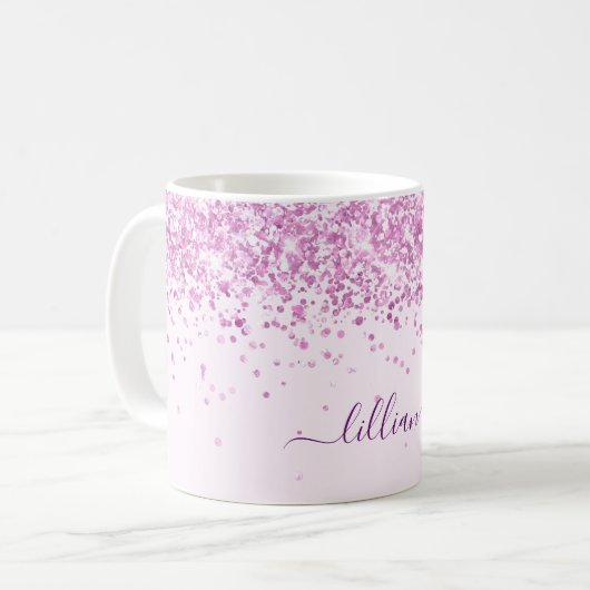 Rosa-Namensskript Kaffeetasse (Vorderseite Links)