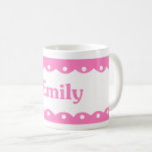 Rosa Namensspitze Emilys Kaffeetasse (VorderseiteRechts)