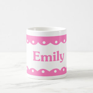 Rosa Namensspitze Emilys Kaffeetasse