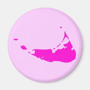 Rosa Nantucket Insel Magnet
