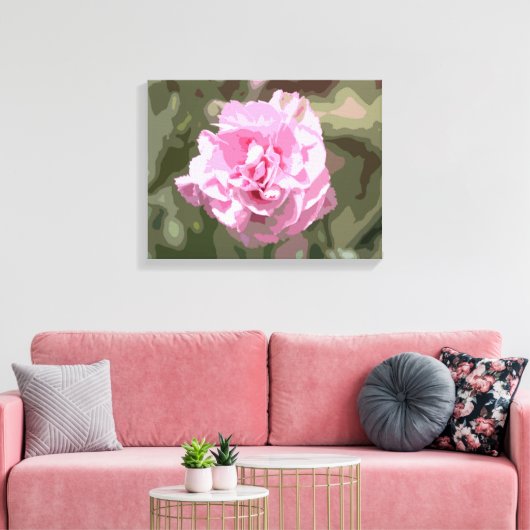 Rosa Narbe Leinwanddruck (Insitu (Wohnzimmer))