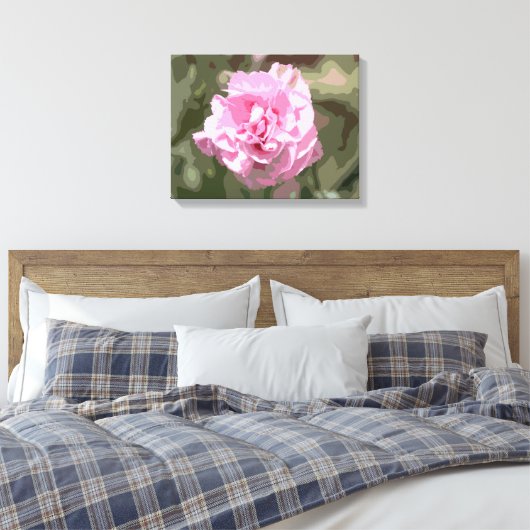 Rosa Narbe Leinwanddruck (Insitu (Schlafzimmer))