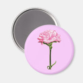 Rosa Narbe Magnet (Vorderseite/Rückseite)