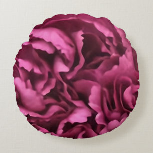 Rosa Narbe Rundes Kissen