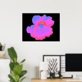Rosa Nasturtium Print Poster (Heimbüro)