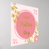 Rosa natürliches glückliches Muttertag Foliendrucke (Ablage )