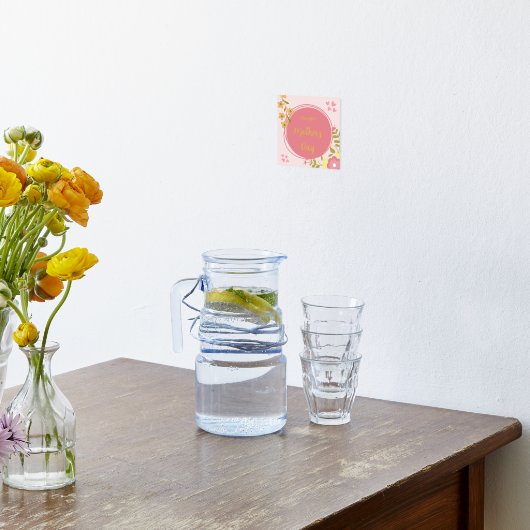 Rosa natürliches glückliches Muttertag Foliendrucke (Ablage(Küche))