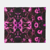 Rosa Nautilus-Fossilien-Muschel Fleecedecke (Vorderseite (Horizontal))