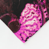 Rosa Nautilus-Fossilien-Muschel Fleecedecke (Ecke)