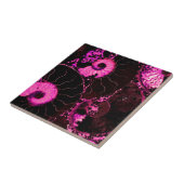 Rosa Nautilus-Fossilien-Muschel Fliese (Seite)