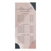 Rosa Navy Blau Moderne Abstrakte Formen neutral Werbekarte (Hinten)