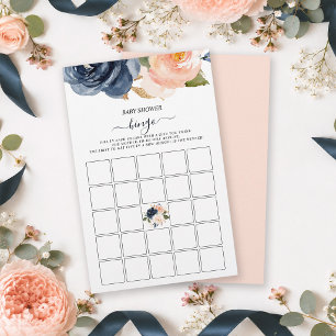 Rosa Navy Blumen Baby Shower Geschenk Öffnungs-Bin