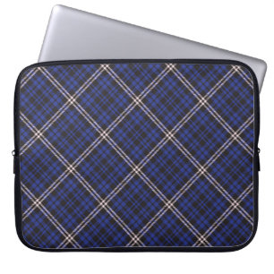 rosa Navy Diagonal Kariert Tartan texturiert Nahtl Laptopschutzhülle