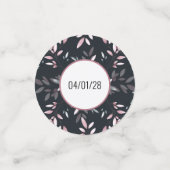 Rosa Navy Elegant Soft Watercolor Floral Konfetti (Klein Vorderseite)