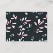 Rosa Navy Elegante Wasserfarben Platzkarte (Rückseite)