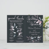 Rosa Navy elegantes Wasserfarbenprogramm geflochte (Stehend Vorderseite)