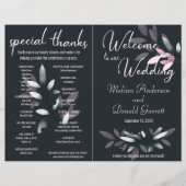 Rosa Navy elegantes Wasserfarbenprogramm geflochte (Vorderseite)