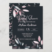 Rosa Navy Elegantes, weiches Brautparty (Vorne/Hinten)