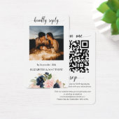 Rosa Navy Foto QR Code Scannen Sie mich UAWG (Schreibtisch)