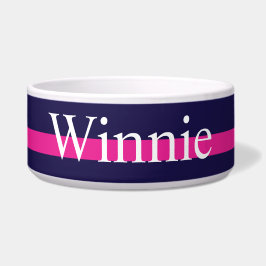 Rosa Navy Streifen Napf