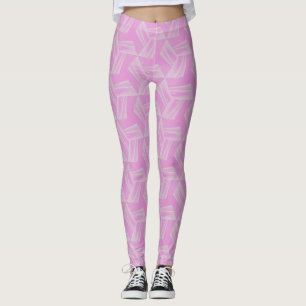 Rosa Nebel Dreamflow Nahtloses Muster Leggings