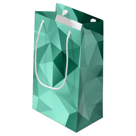 Rosa Nebel Kleine Geschenktüte (Rückseite Schrägansicht)