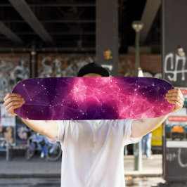 Rosa Nebel Skateboard | Cosmic Space Skateboard