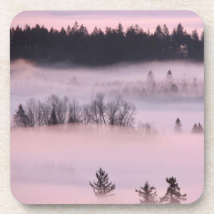 Rosa Nebelblanket. Getränkeuntersetzer