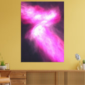 Rosa Nebula Galaxie Kunstgepflasterte Leinwand (Insitu (Wohnzimmer))