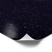 Rosa Nebula Galaxy Kunstgezwitscher Poster (Ecke)