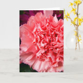 "Rosa Nelke 1." Grußkarte Karte (Gelbe Blume)