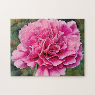 Rosa Nelke Blume Kunst, Kultur Puzzle