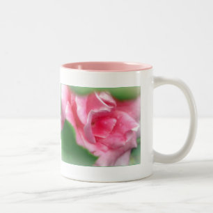 Rosa Nelke in voller Blüte Getränke-Mug Zweifarbige Tasse