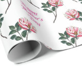 Rosa Nelke mit Text Muttertag Geschenkpapier (Rolleneckpunkt)