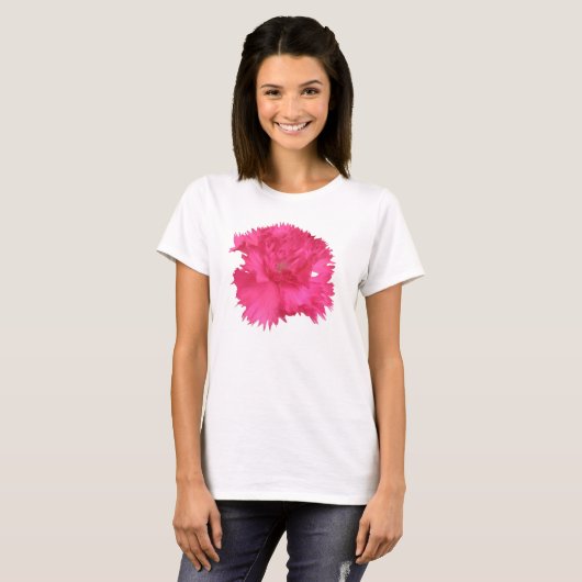 Rosa Nelke T Shirt (Vorne ganz)