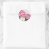 Rosa Nelken 3 Runder Aufkleber (Tasche)