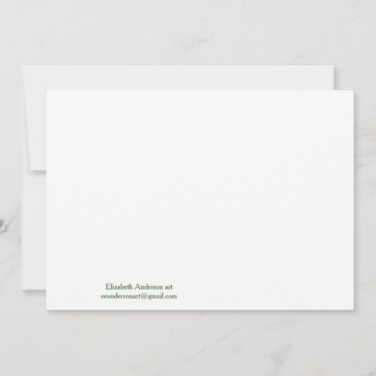 Rosa Nelken Aquarelltafel Save the Date Karte (Rückseite)