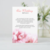 Rosa Nelken Begleitkarte (Stehend Vorderseite)