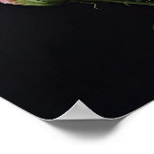 Rosa Nelken Blume Art Print Poster (Ecke)