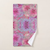 Rosa Nelken im Vintagen Stil Badhandtuch Set (Handtuch)