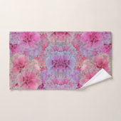 Rosa Nelken im Vintagen Stil Badhandtuch Set (Handtuch)