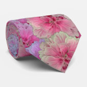 Rosa Nelken im Vintagen Stil Krawatte (Gerollt)