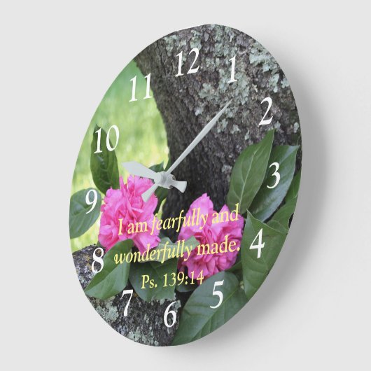 Rosa Nelken Psalmwall Uhr (Winkel)